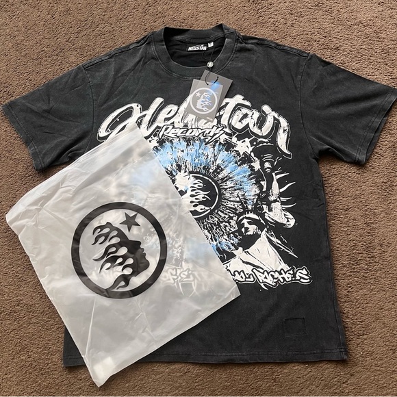 Hellstar | Shirts | Hellstar Mens Black And Grey Tshirt | Poshmark